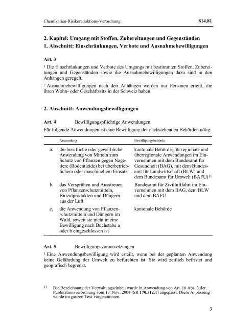 Chemikalien Risikoreduktions-Verordnung (ChemRRV), 620 kB