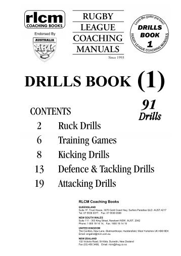 RLCM Drills (Book 1) - Country Rugby League