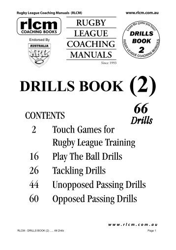 RLCM Drills (Book 2).pdf - Country Rugby League