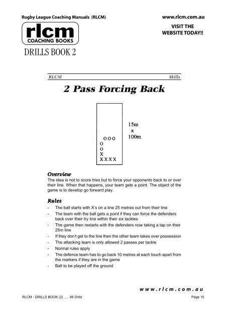 RLCM Drills (Book 2).pdf - Country Rugby League