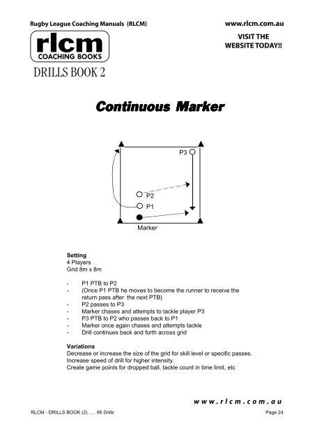 RLCM Drills (Book 2).pdf - Country Rugby League