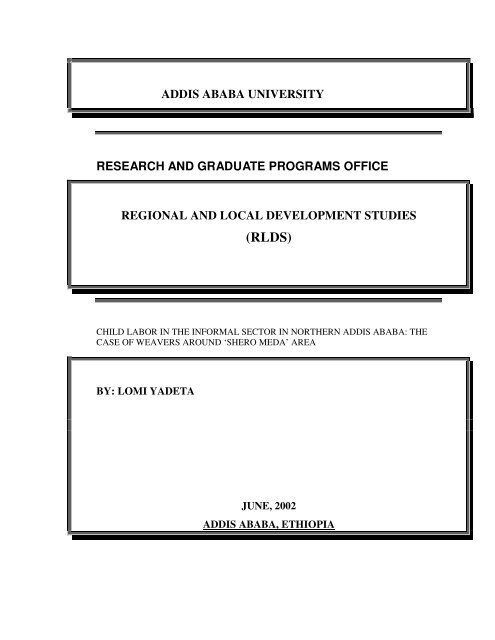 (RLDS) - Addis Ababa University