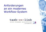 Tasklink - Anforderungen an ein modernes Workflow-System