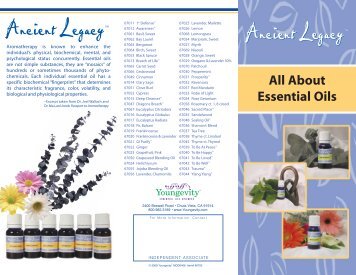 All About Essential Oils - Youngevity