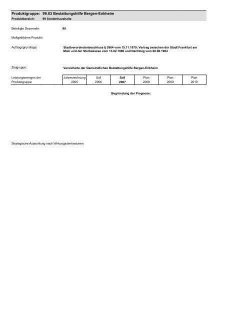 99.03 Bestattungshilfe Bergen-Enkheim - Frankfurt am Main