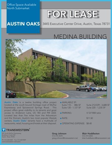 Austin Oaks-Medina.indd - Austin - Transwestern