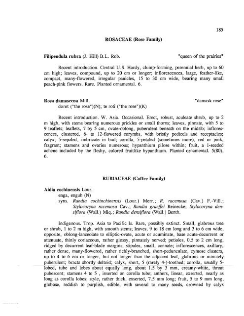 atoll research bulletin no. 392 the flora of - Smithsonian Institution ...