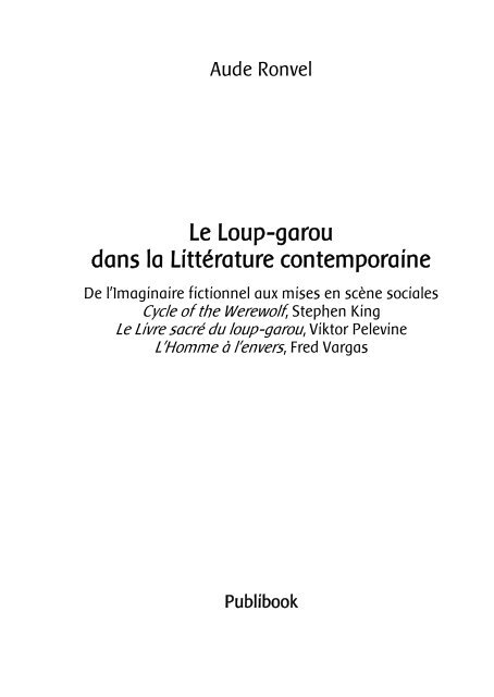 Romans La Nuit du Loup-Garou, Grand format littérature