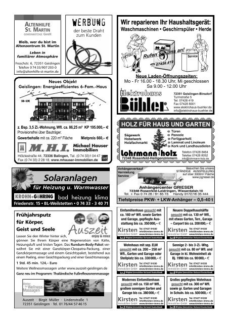 Amtsblatt Geislingen KW11 - Stadt Geislingen