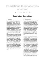 Fondations thermoactives - enercret