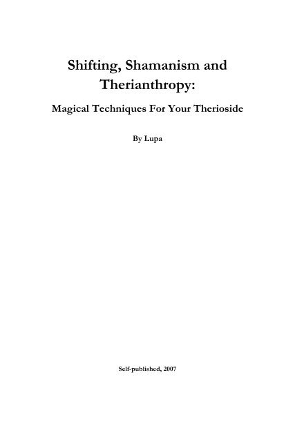 Therianthropy – WRSP