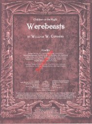 Children of the Night:Werebeasts - RapideJDR.fr