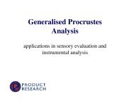 Generalised Procrustes Analysis - OP&P Product Research