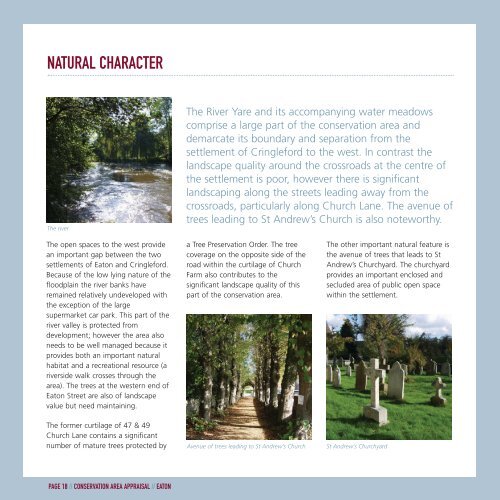 eaton conservation area appraisal - Norwich City Council