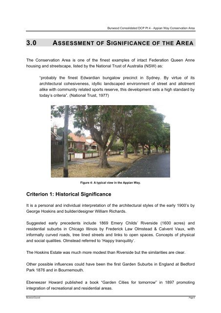 appian way conservation area - Burwood Council