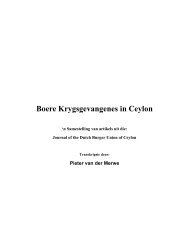 Boere Krygsgevangenes in Ceylon - Boekmakierie.co.za
