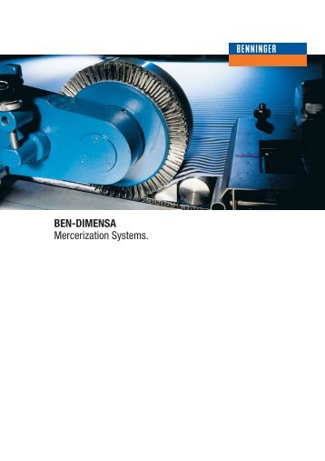 BEN-DIMENSA Mercerization Systems. - Benninger AG