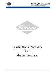 Caustic Soda Recovery for Mercerizing Lye (brochure)