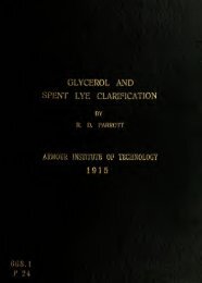 Glycerol and spent lye clarification - Illinois Institute of Technology