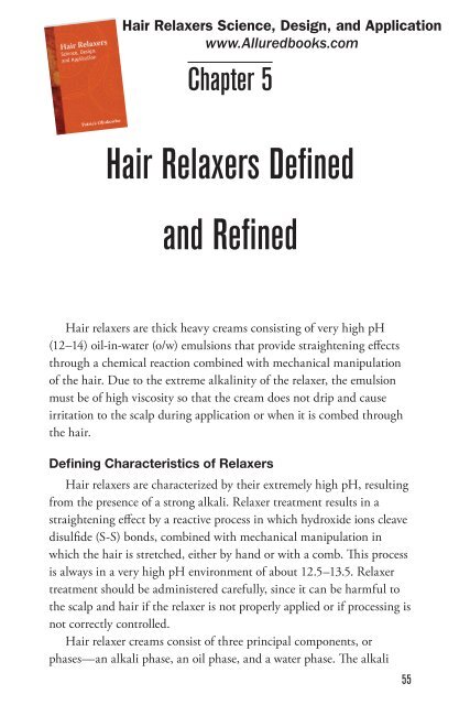 Chapter 5 Hair Relaxers Defined And Refined Allured Books