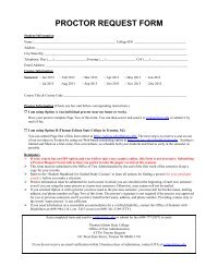 Proctor Request Form 2013 - Thomas Edison State College