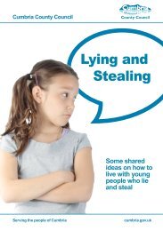 Lying and Stealing - Cumbria County Council