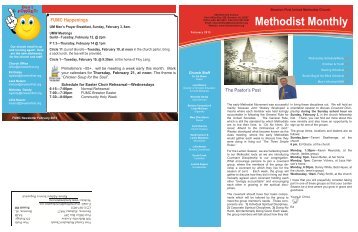 Current Newsletter - First United Methodist Church, Brewton