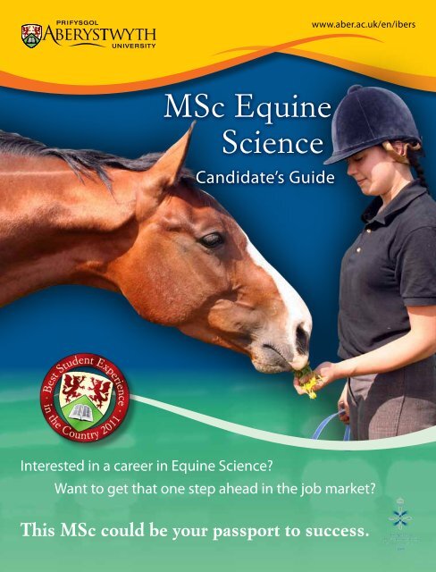 MSc Equine Science - Aberystwyth University