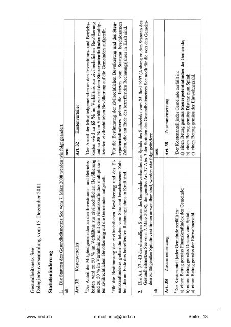 Bericht der Finanzkommission - Gemeinde Ried b. Kerzers