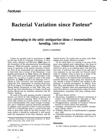 Rummaging in the attic: antiquarian ideas of transmissible heredity ...