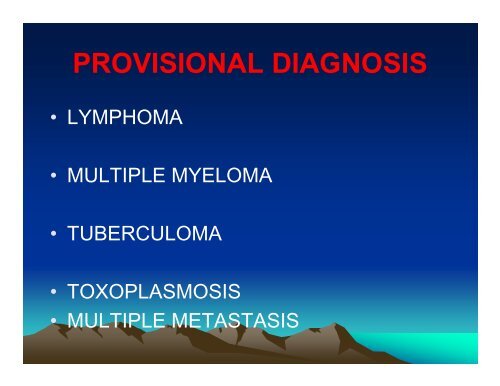 A Medley of Clinical and Radiological Case Presentations