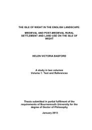 THE ISLE OF WIGHT IN THE ENGLISH LANDSCAPE: MEDIEVAL ...