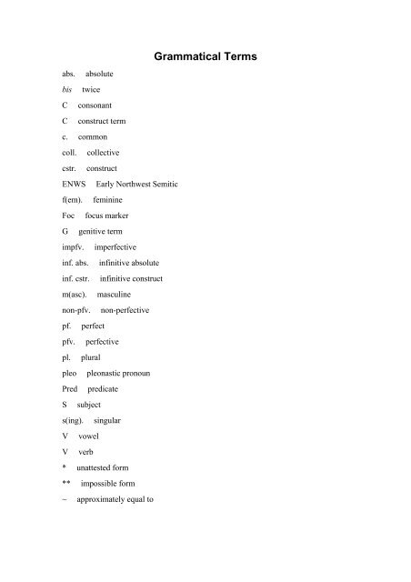 An Introduction to Biblical Hebrew Syntax