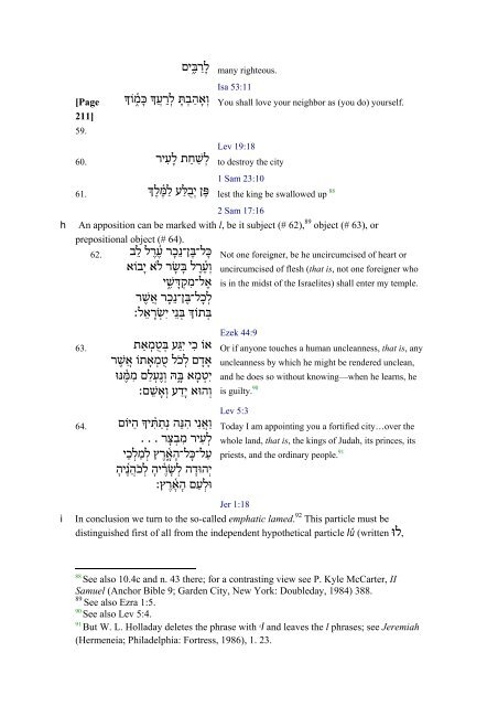 An Introduction to Biblical Hebrew Syntax