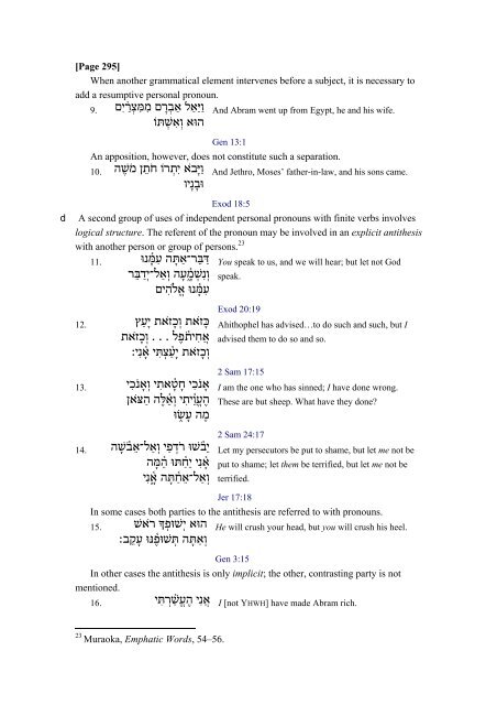 An Introduction to Biblical Hebrew Syntax