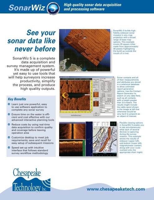 SonarWiz 5 - Chesapeake Technology