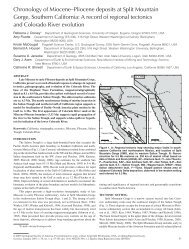 Chronology of Miocene–Pliocene deposits at Split Mountain Gorge ...