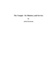 The Temple - Its Ministry and Service - HopeFaithPrayer