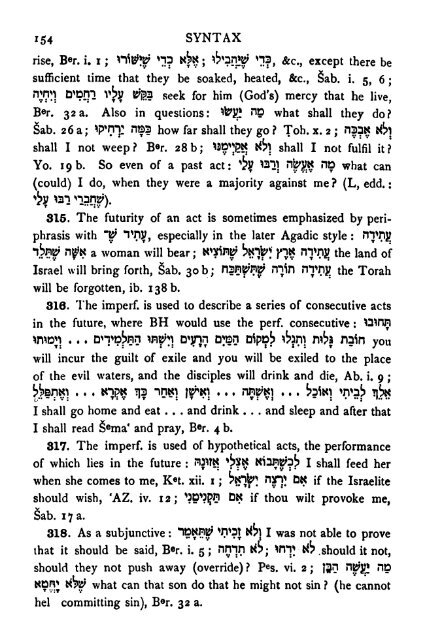 A Grammar of Mishnaic Hebrew