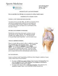 Mosaicplasty and OATS Knee Surgery Protocol - Massachusetts ...