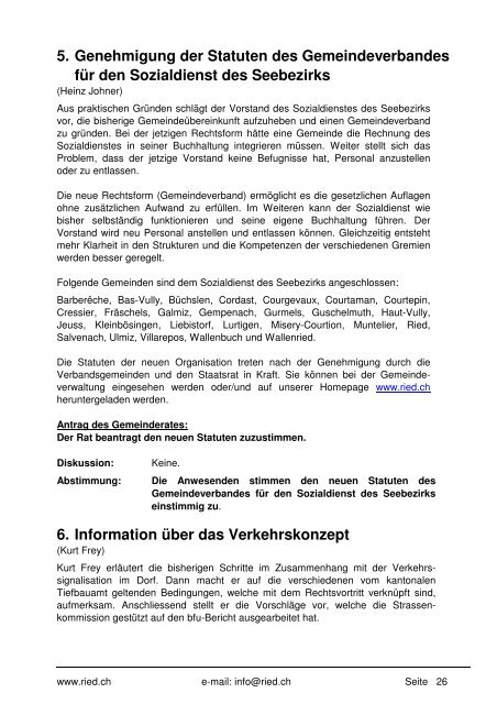 Bulletin Nr. 51 (April 2011) - Gemeinde Ried b. Kerzers