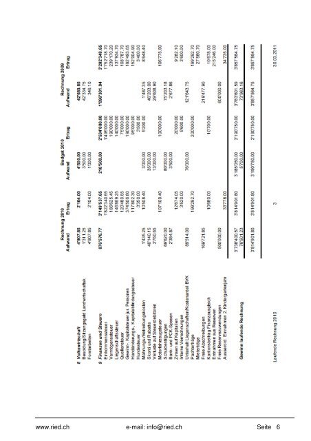 Bulletin Nr. 51 (April 2011) - Gemeinde Ried b. Kerzers