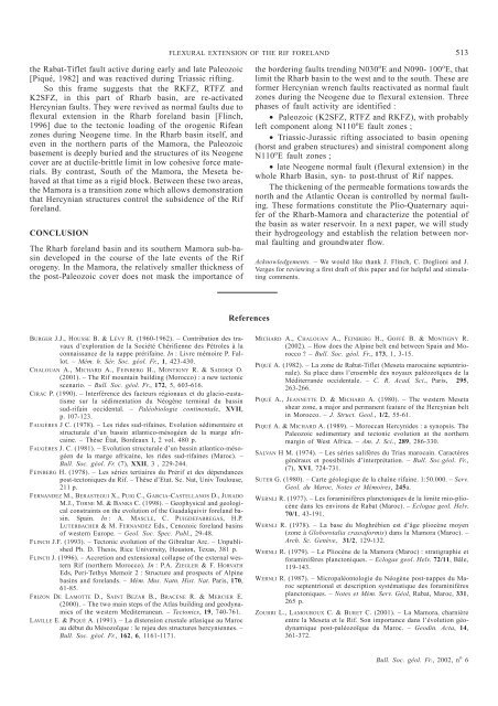 Evidence of flexural extension of the Rif foreland : The Rharb ...