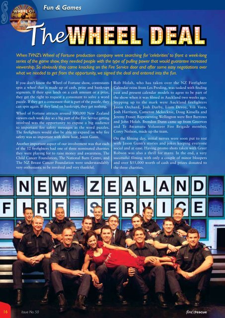 The New Zealand Fire Service Magazine