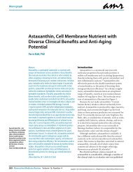 Astaxanthin, Cell Membrane Nutrient with Diverse Clinical Benefits ...