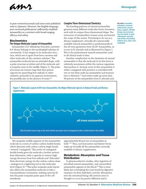 Astaxanthin, Cell Membrane Nutrient with Diverse Clinical Benefits ...