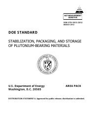 DOE-STD-3013-2012 - The Office of Health, Safety and Security ...