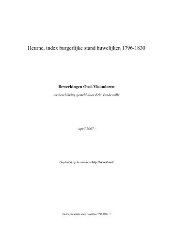 Heurne - Geneaknowhow.net