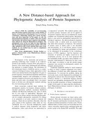 A New Distance-based Approach for Phylogenetic Analysis ... - NAUN