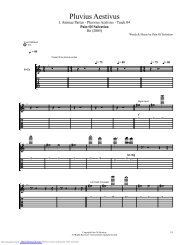 Pluvius Aestivus - Musicnoteslib - Music sheet and guitar tab
